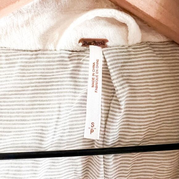 Free People Oversized Textured Blazer Size S - Picture 6 of 7